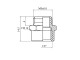2D7002050 Перехідник 1/8" - M5x0.8 -AG 2D7002050 Перехідник 1/8" - M5x0.8 -AG