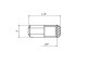 2D7002095 Перехідник 1/4" - 1/8" -AG 2D7002095 Перехідник 1/4" - 1/8" -AG