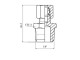 2FG013480 Фітинг прямий 4-1/8"-AG 2FG013480 Фітинг прямий 4-1/8"-AG