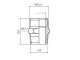 2FG013820 Перехідник M12x1-1/8" -AG 2FG013820 Перехідник M12x1-1/8" -AG
