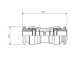 2FM057040 Муфта 4mm-4mm -AG 2FM057040 Муфта 4mm-4mm -AG