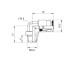 2FM058100 Фітинг кутовий 4mm-M6x1-AG 2FM058100 Фітинг кутовий 4mm-M6x1-AG