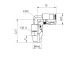 2FM058111 Фітинг кутовий поворотій 4mm-M6x1-AG 2FM058111 Фітинг кутовий поворотій 4mm-M6x1-AG