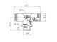 2FM059216 Трійник 6 mm - 1/8" - 6 mm -AG 2FM059216 Трійник 6 mm - 1/8" - 6 mm -AG