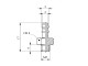 2FU015000 Фітинг прямий 2mm - М5х0.8 -AG 2FU015000 Фітинг прямий 2mm - М5х0.8 -AG