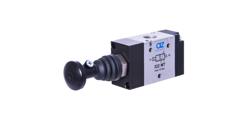 2VR050001 Пневморозподільник ручний кнопковий 3/2NC-1/4"-M (322 MT) AZ 2VR050001 Пневморозподільник ручний кнопковий 3/2NC-1/4"-M (322 MT) AZ